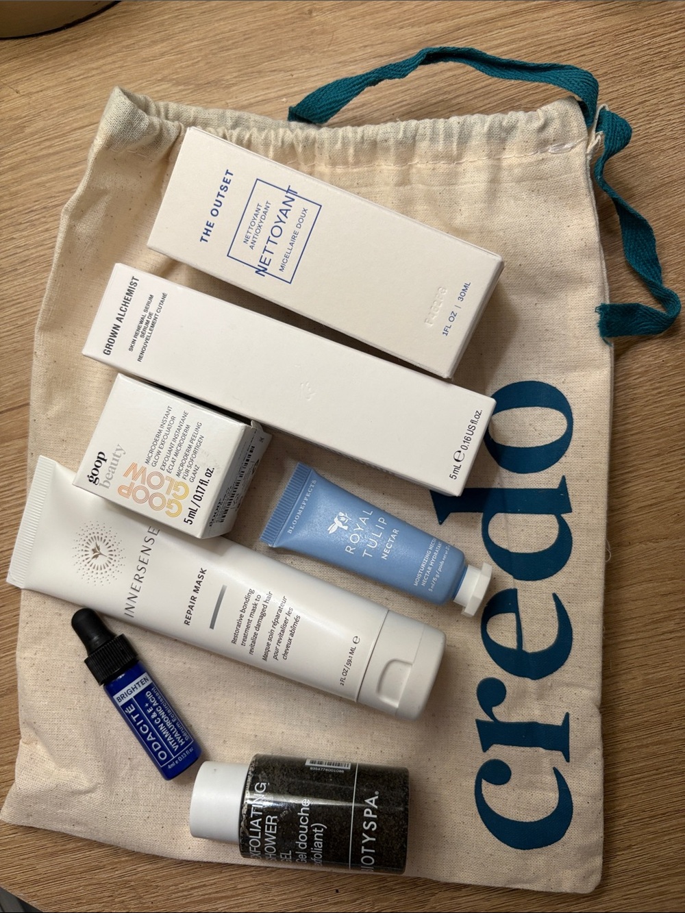 Credo beauty clean mini products for face hair and body